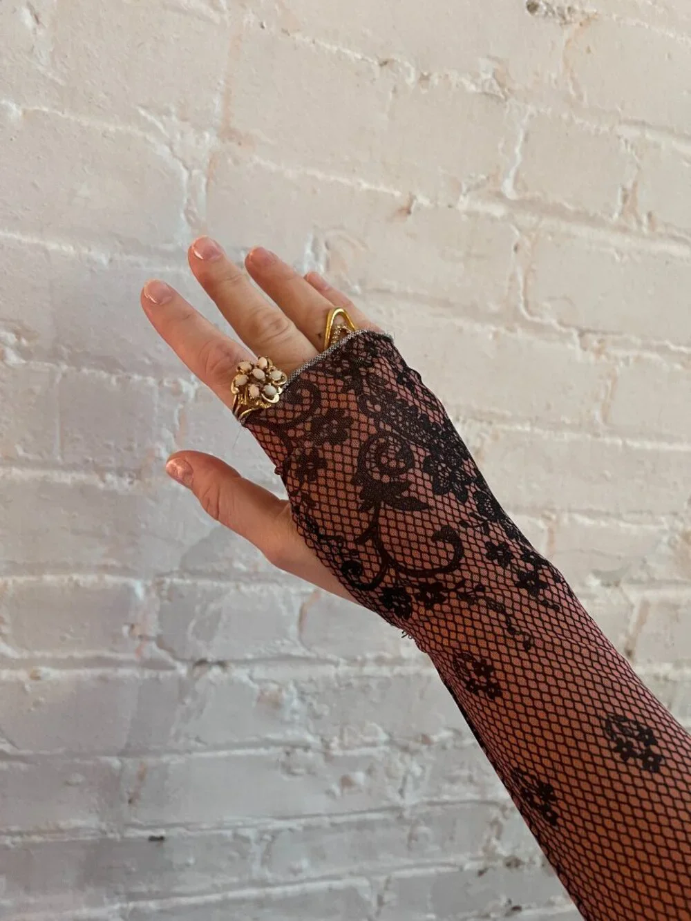 *NWOT* AFRM | Zadie Print Turtleneck Mesh Top In Noir Bustier (Size S/P) - Picture 9 of 9